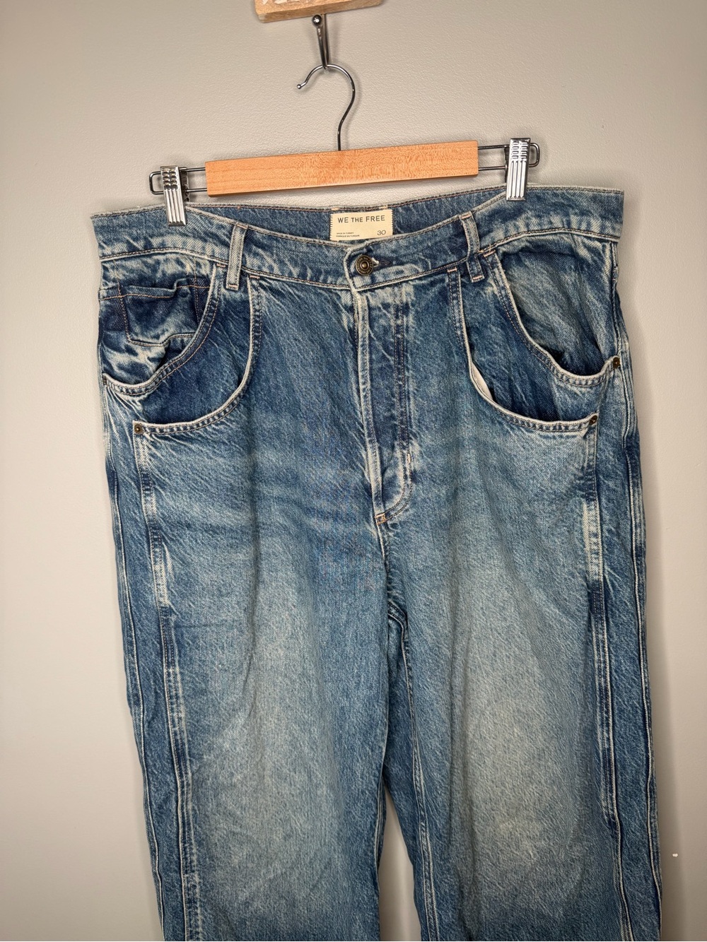 Free People We The Free Final Countdown Cuffed Wide Leg - Picture 4 of 11